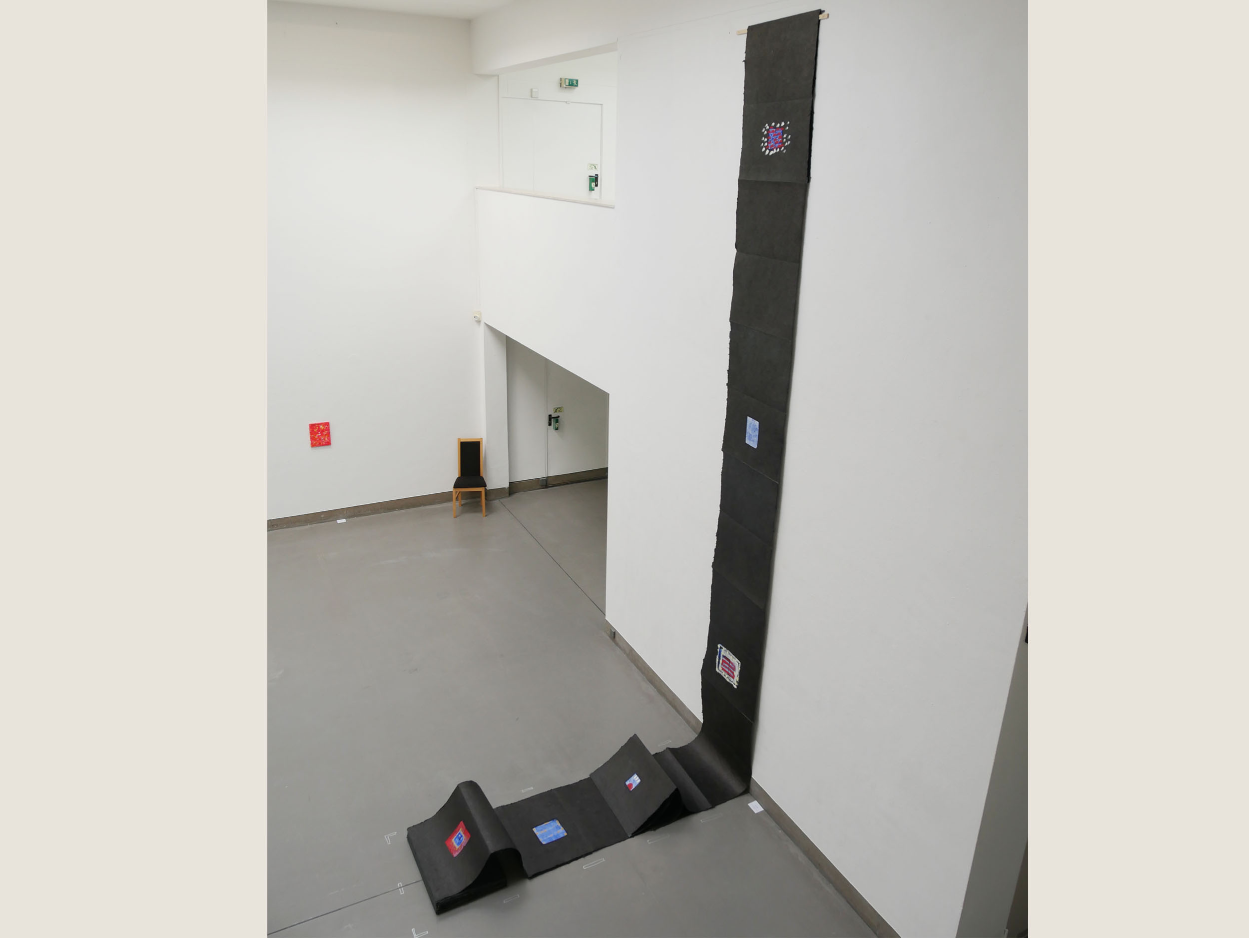 Rolf A. Kluenter - O.T., (Leporello) 2000-2006 - Acrylcolors, Blackend Nepalbuetten